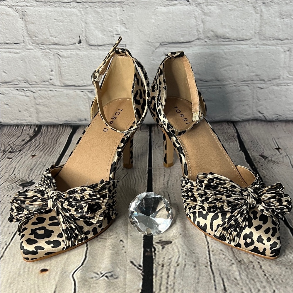 * Torrid Leopard Print Heels with Bow